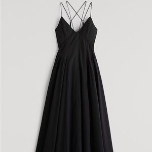 RARE Abercrombie & Fitch strappy plunge corset maxi dress